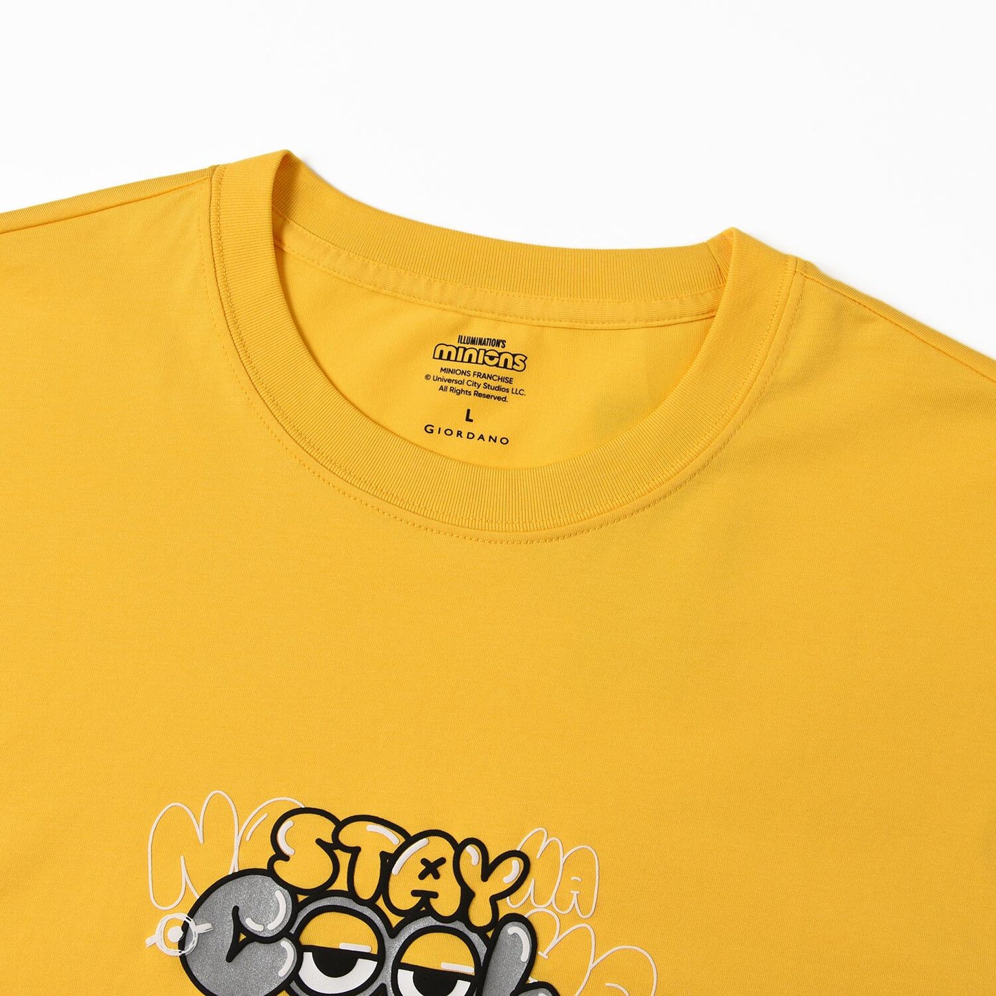 Men’S Relaxed Fit Cotton-Poly Crew Neck Print Tee | Minion Collection