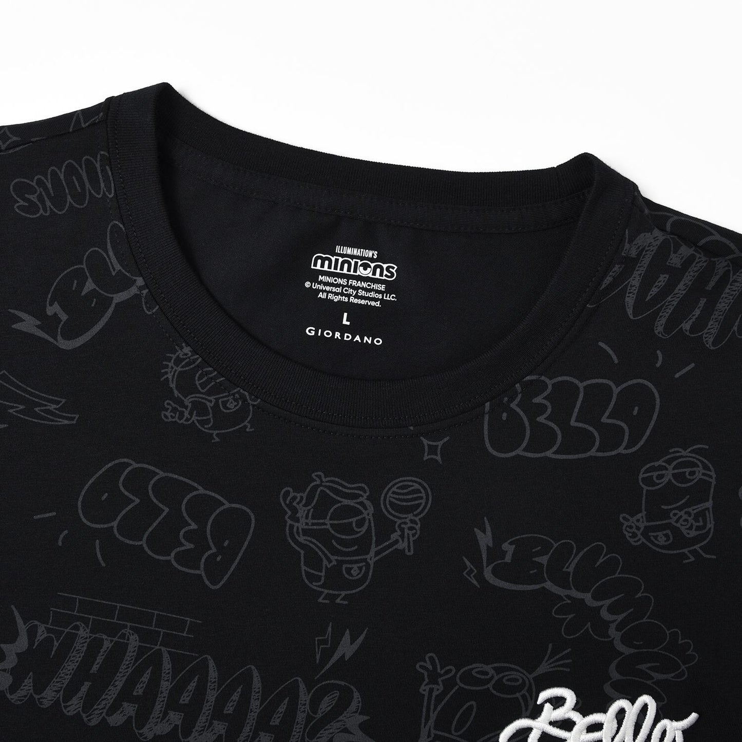Men’S Relaxed Fit Cotton-Poly Crew Neck Print Tee | Minion Collection
