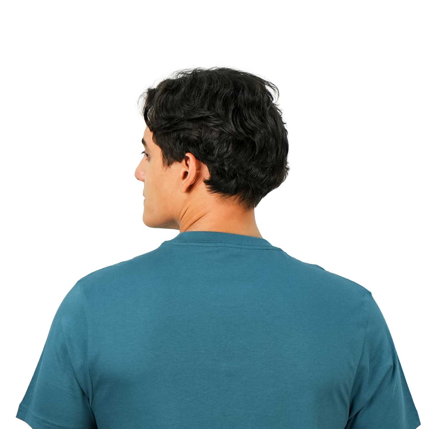 تي شيرت رجالي بقصّة Slim Fit مطبوعة - قطن جيرسي، رقبة دائرية، أكمام قصيرة
