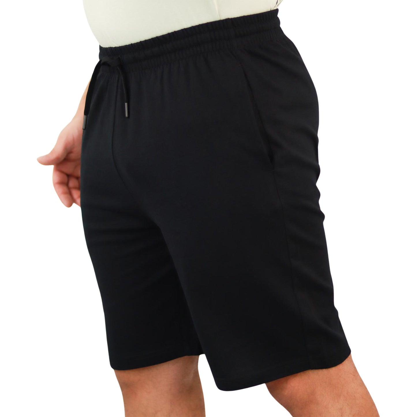 Giordano Men Cotton Jersey Shorts-Black