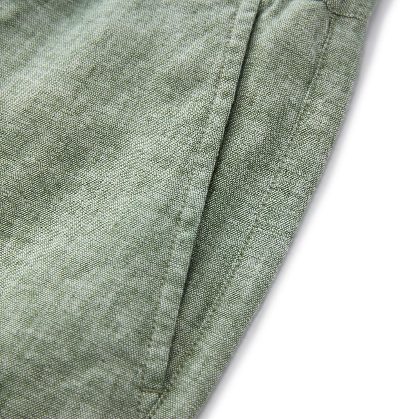 Men's Linen Cotton Bermuda Shorts: Slim Fit, Elastic Waist