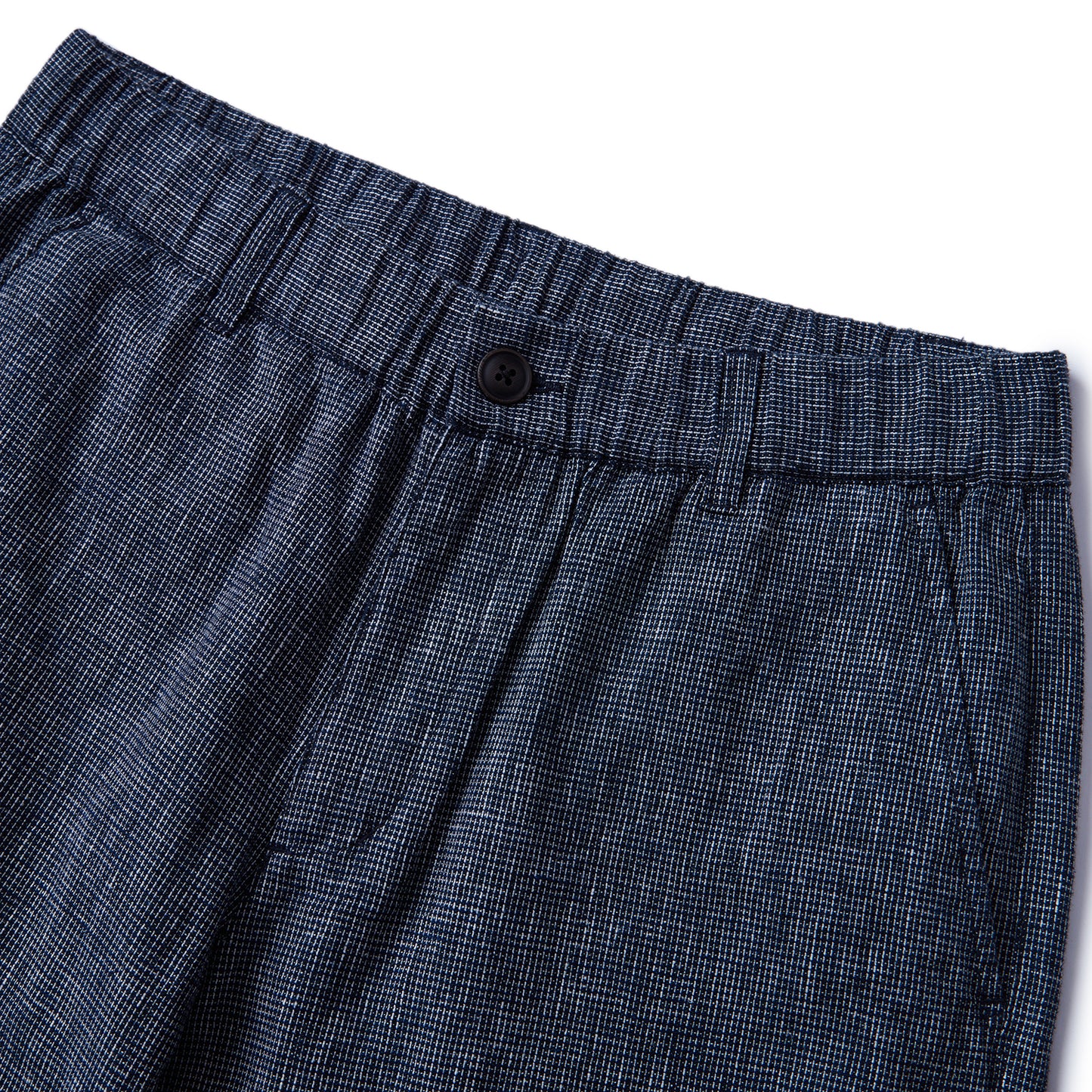 Men's Linen Cotton Bermuda Shorts: Slim Fit, Elastic Waist