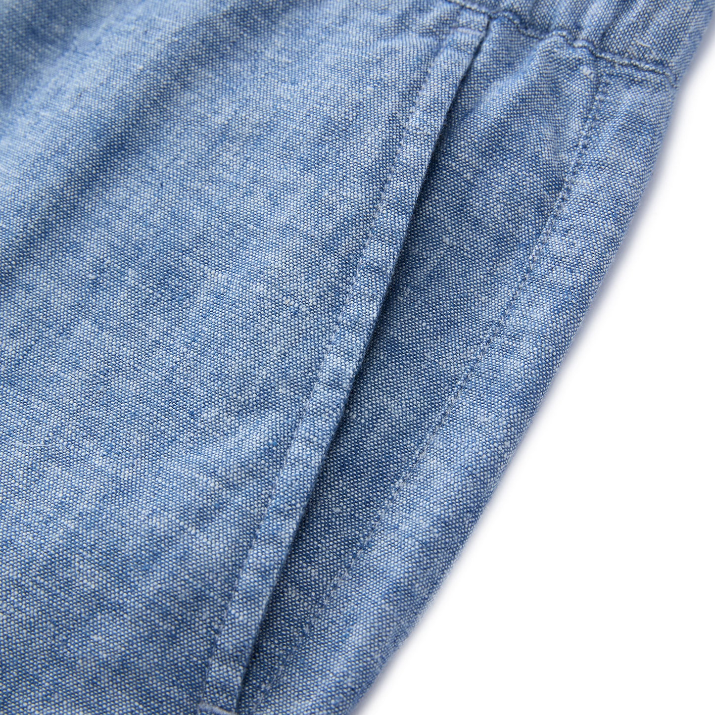 Men's Linen Cotton Bermuda Shorts: Slim Fit, Elastic Waist