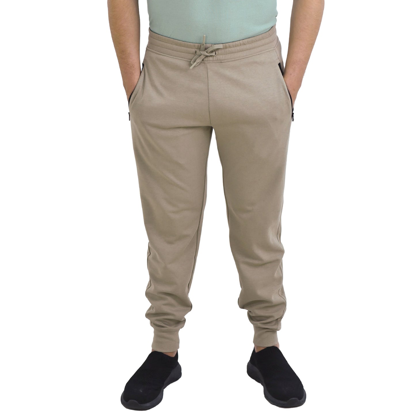 Giordano Men's Double Knit Jogger-Brown