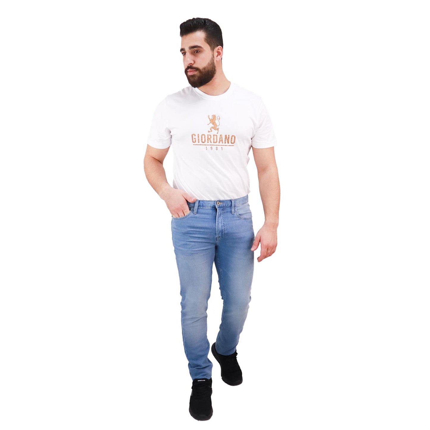 بنطلون جينز رجالي ضيق ومنخفض الخصر