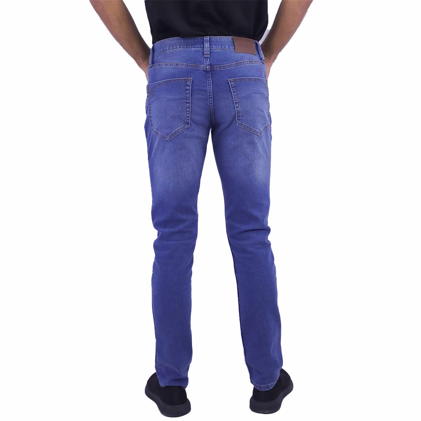 Men's Cotton Spandex Denim Low Rise Skinny Tapered Fit Jeans