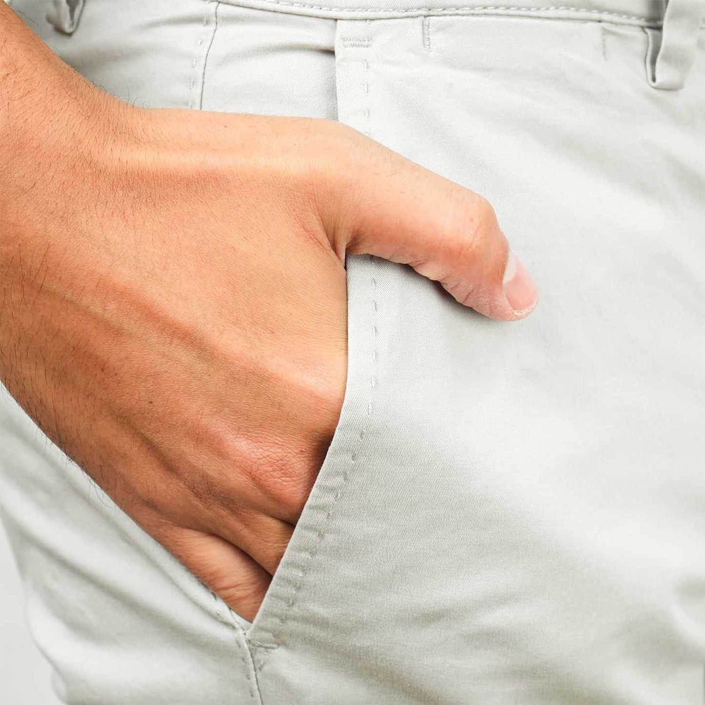 Men's Cotton Spandex Twill Slim Fit Khakis