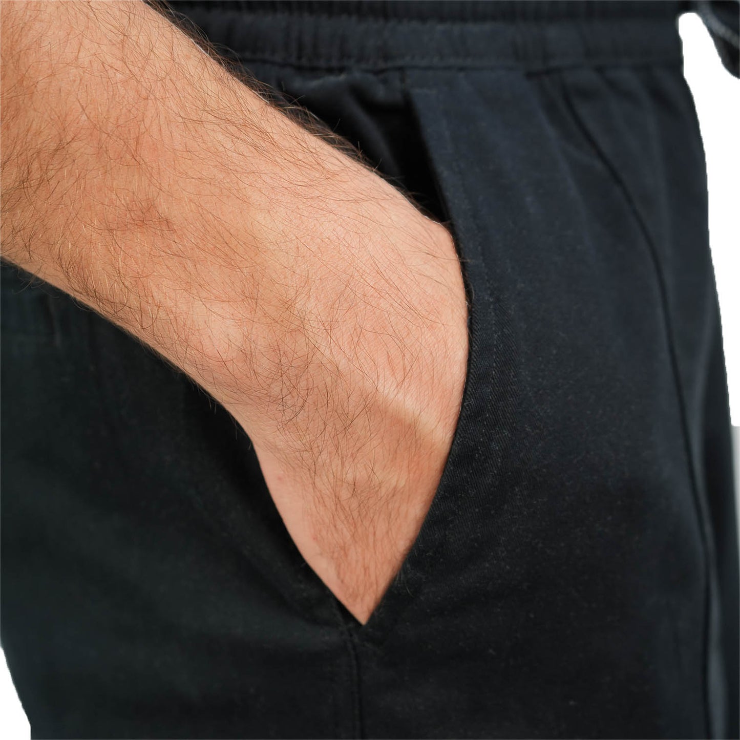 Men's Khaki Pants: Relax Fit, Elastic Waist, Stretch Twill