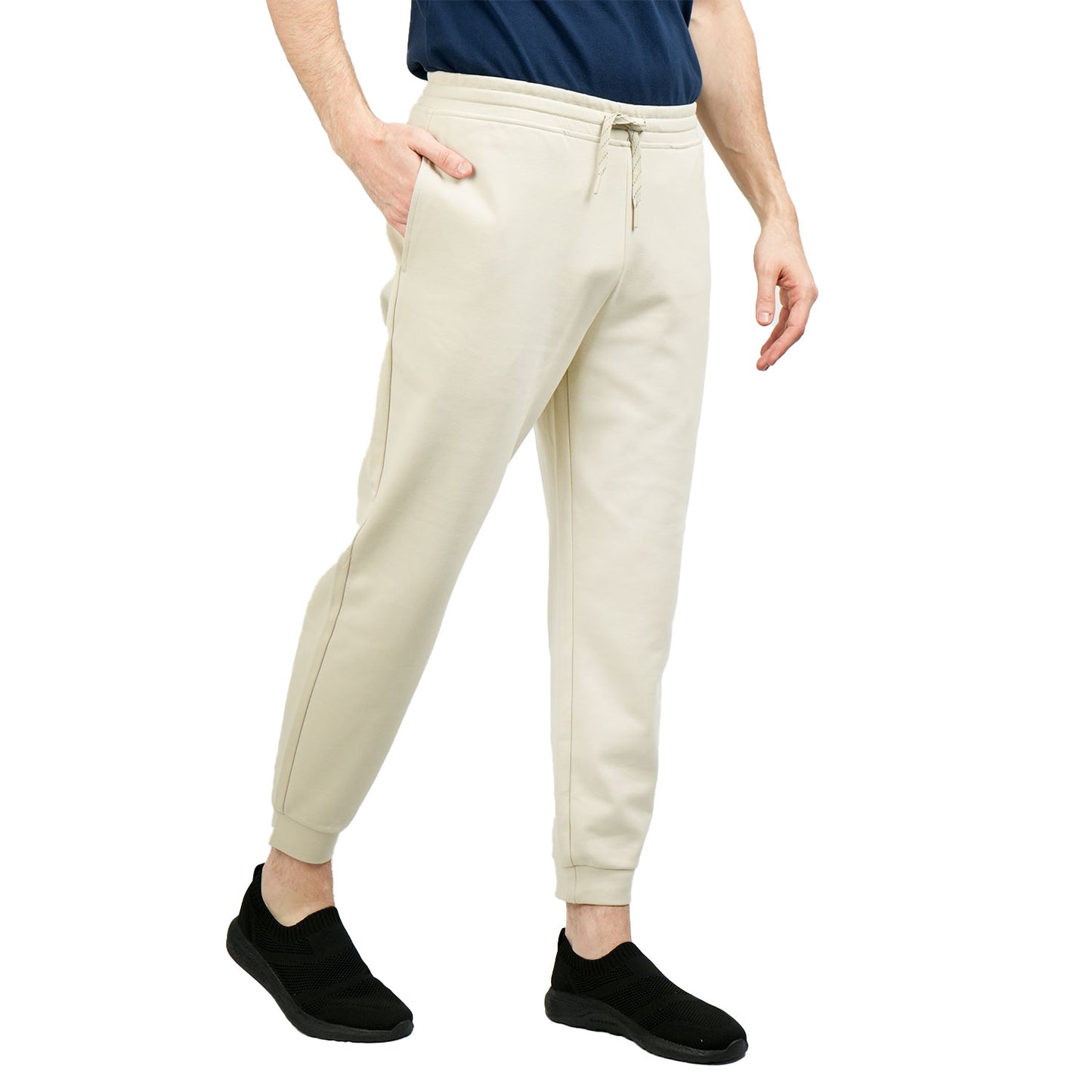 Giordano Men's Slim Tapered Fit Jogger Pants-Brown
