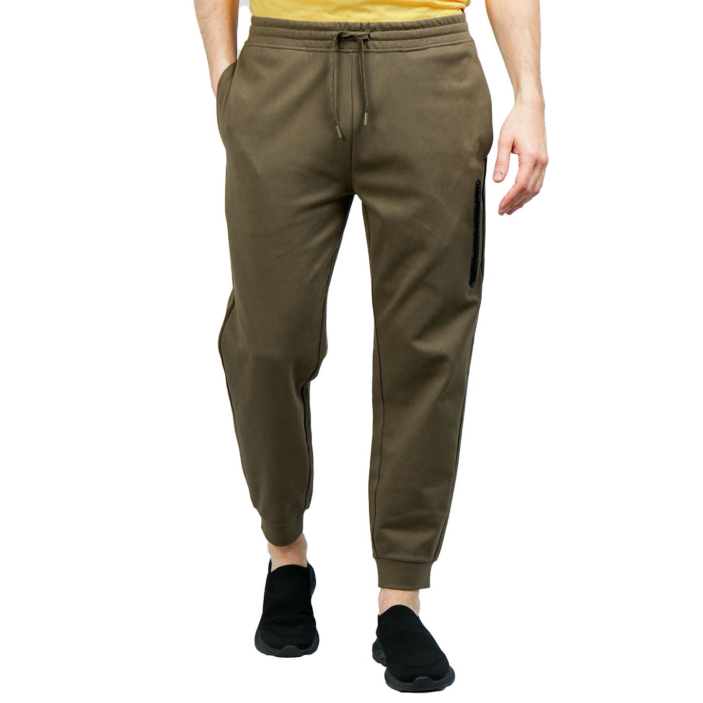 Giordano Men's Slim Tapered Fit Jogger Pants-Green