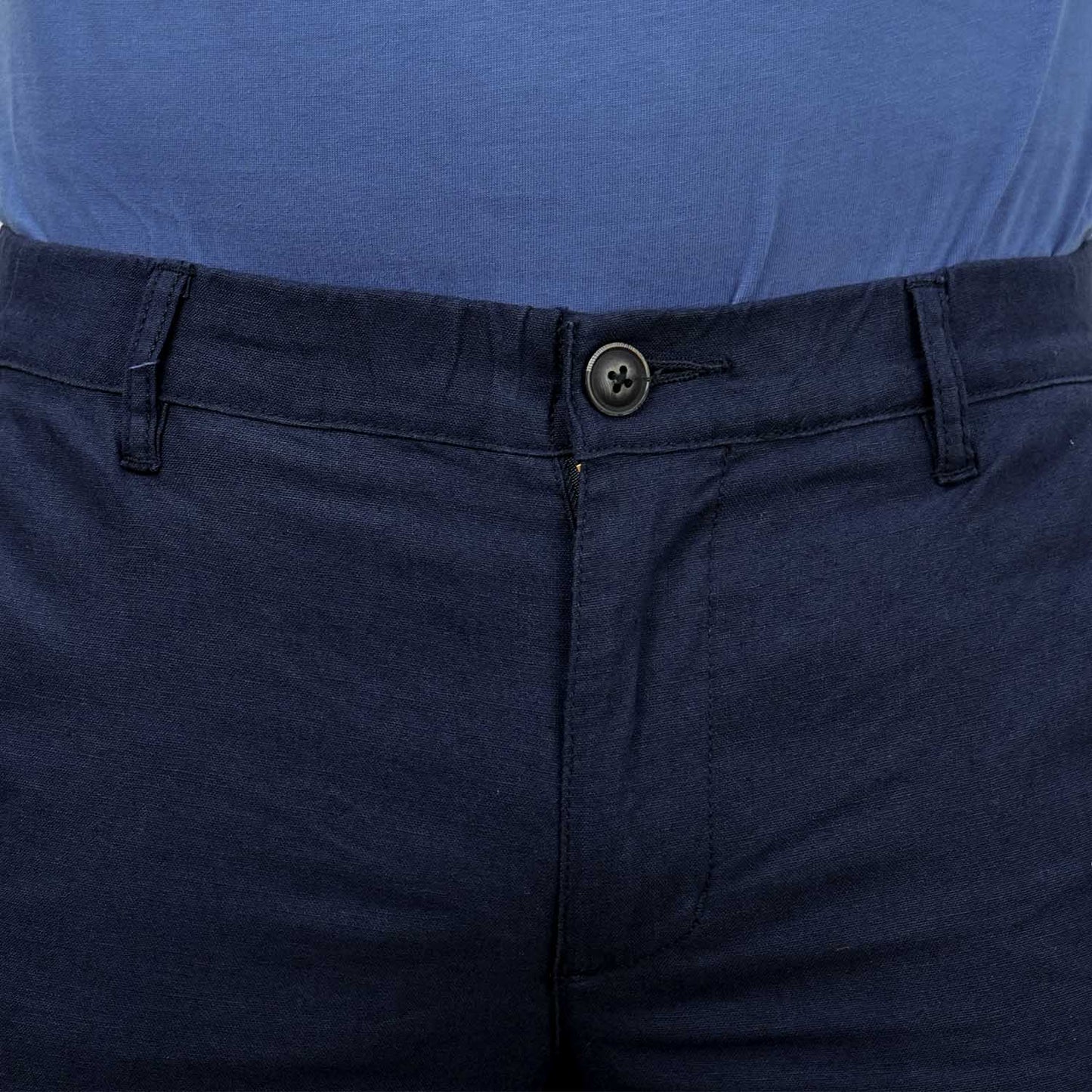 Men's Linen Cotton Slim Tapered Khaki Pants