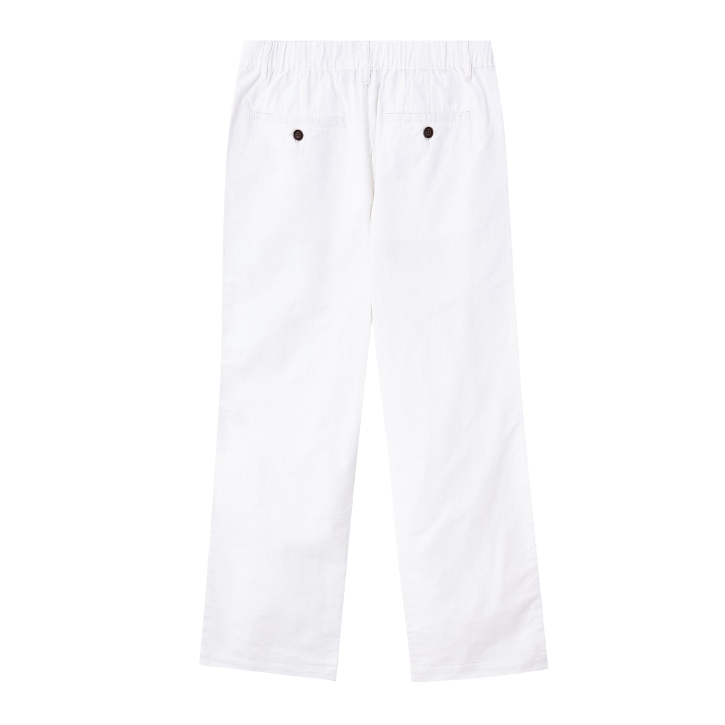 Men's Linen Cotton Slim Tapered Khaki Pants