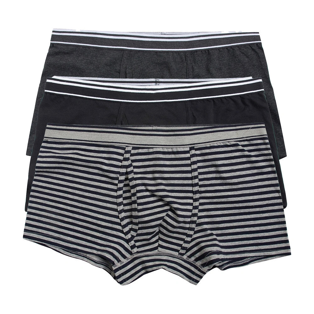 Men's Cotton Spandex Jersey 3-Pack Trunks