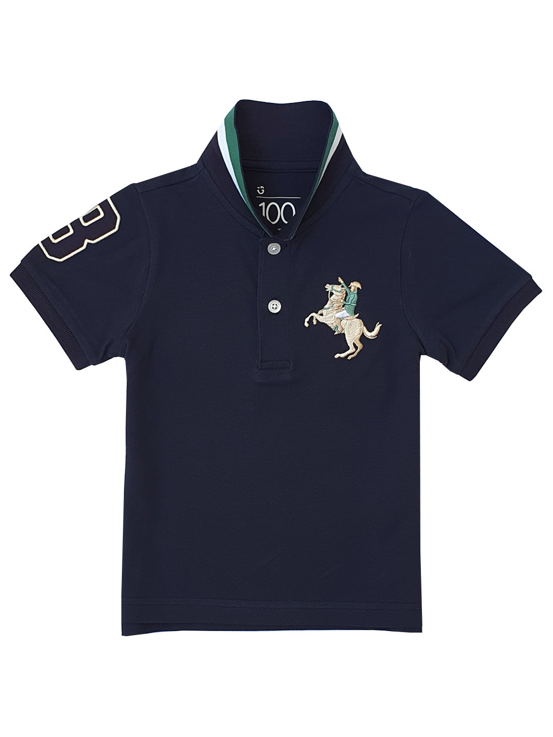 Kids' Embroidered Napoleon Polo