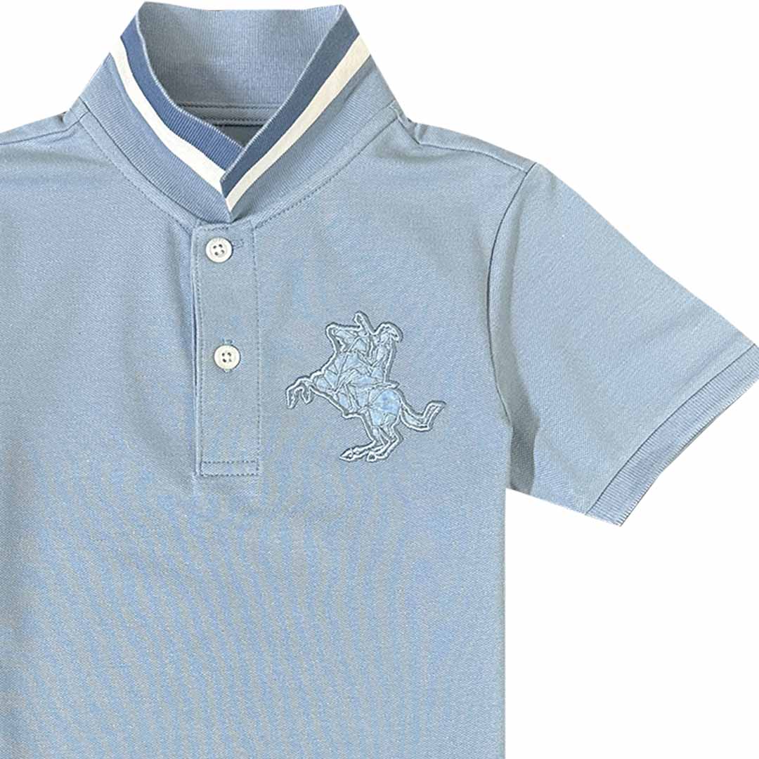 Kids' Embroidered Napoleon Polo