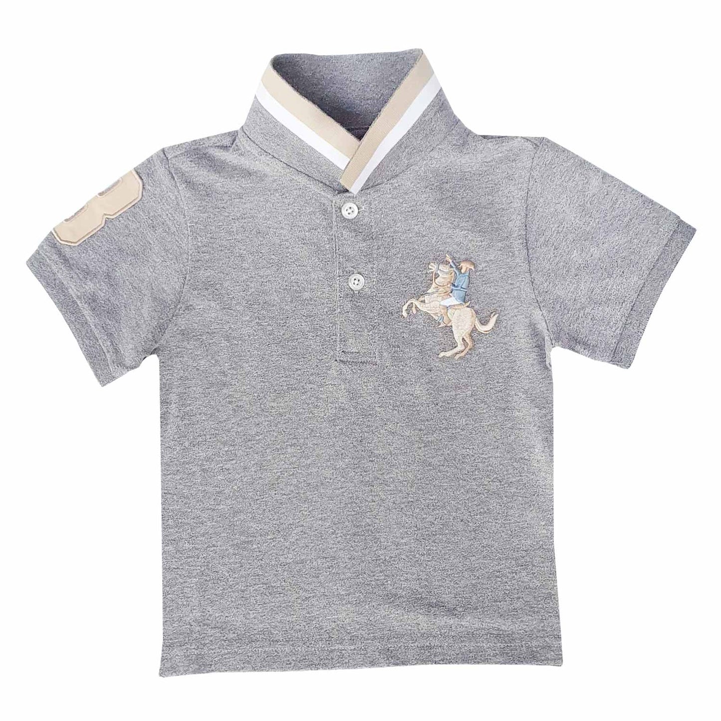 Kids' Embroidered Napoleon Polo