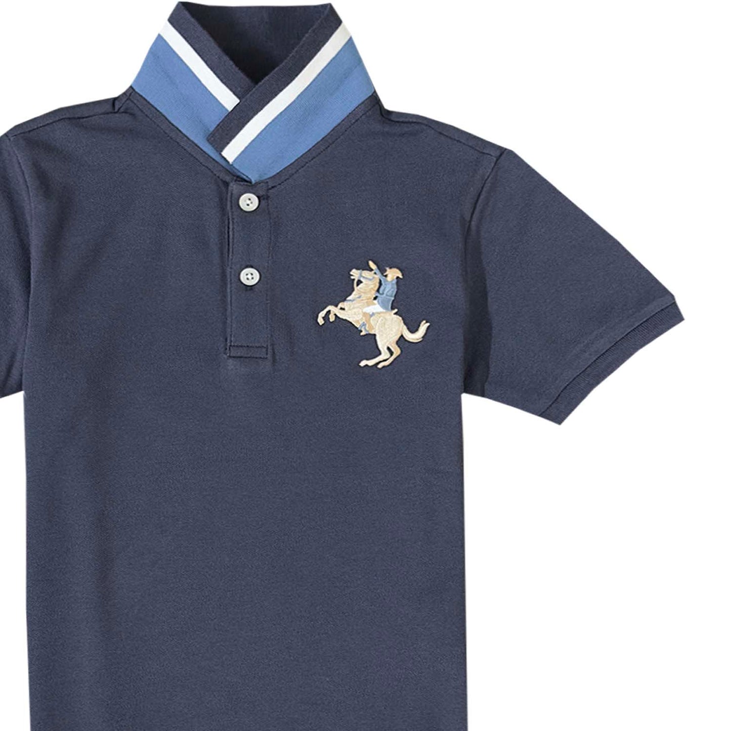 Kids' Embroidered Napoleon Polo