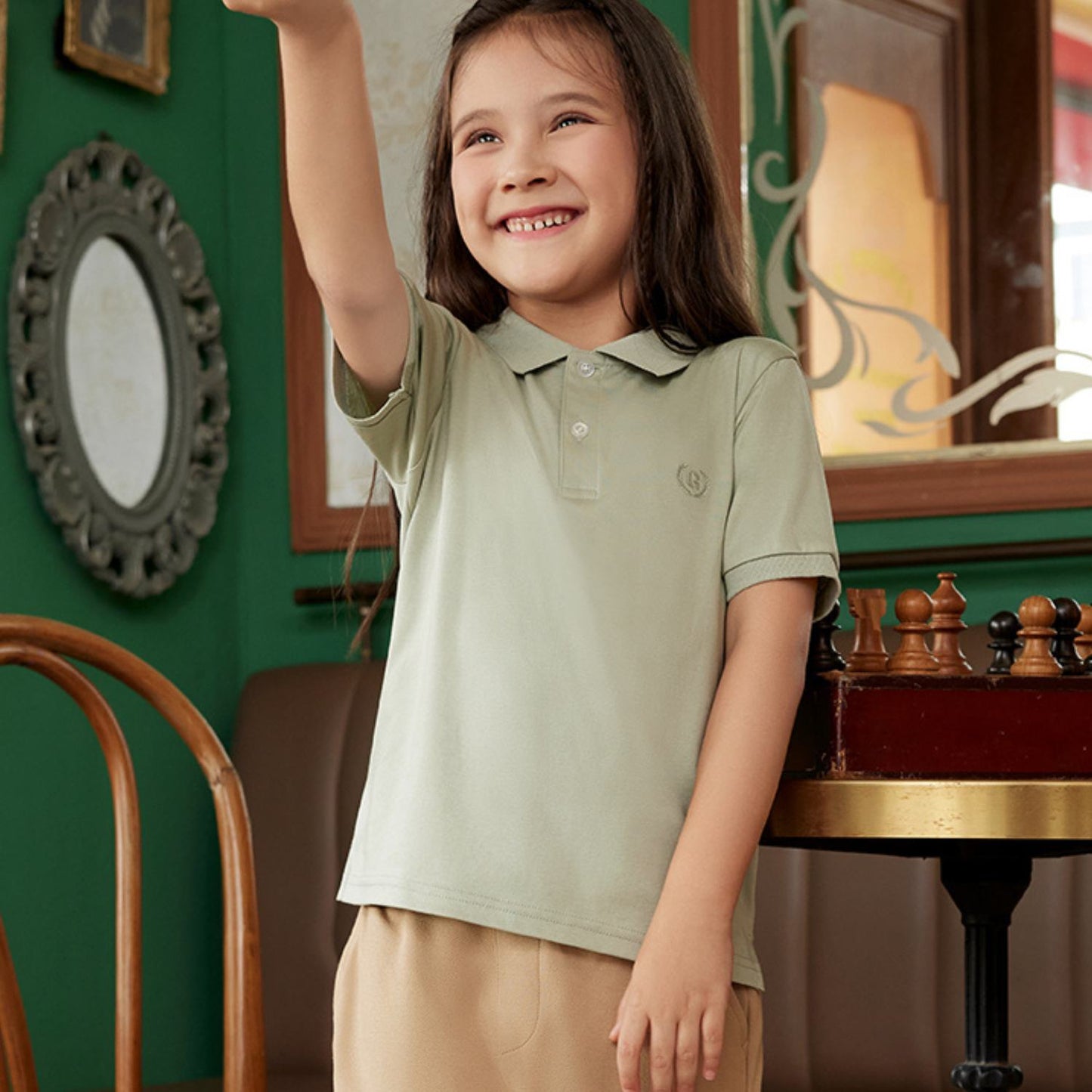 Giordano Junior Liquid Touch Polo-Green