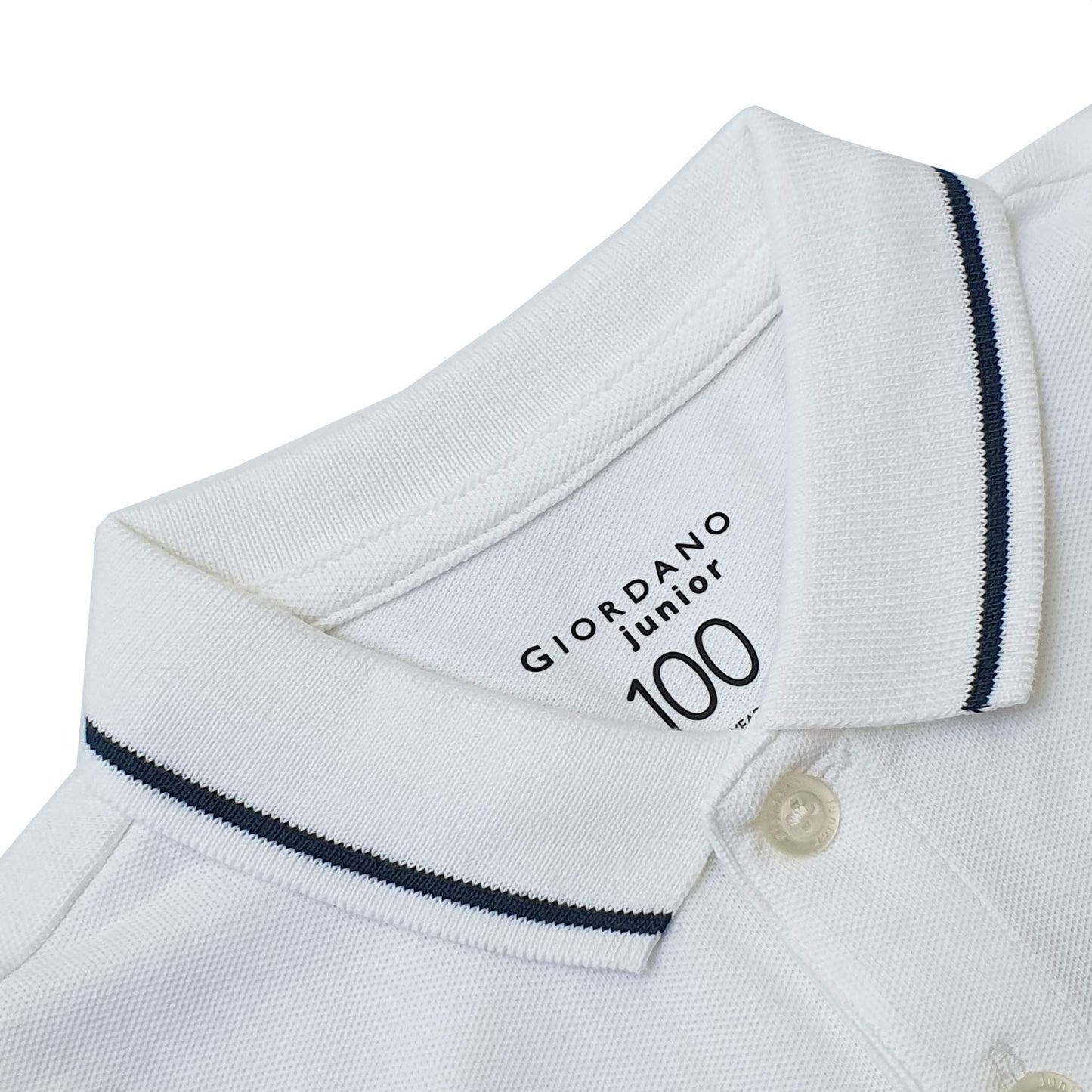 Junior Print Solid Polo