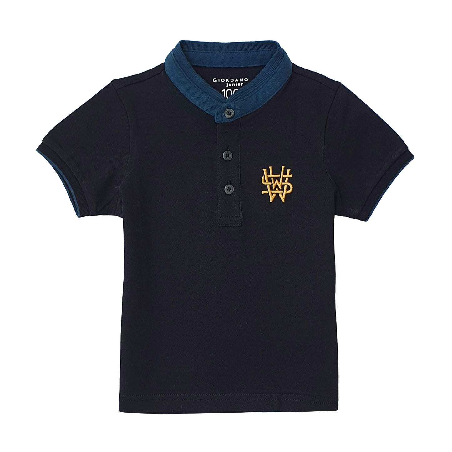 Giordano Junior Print Solid Polo-Black