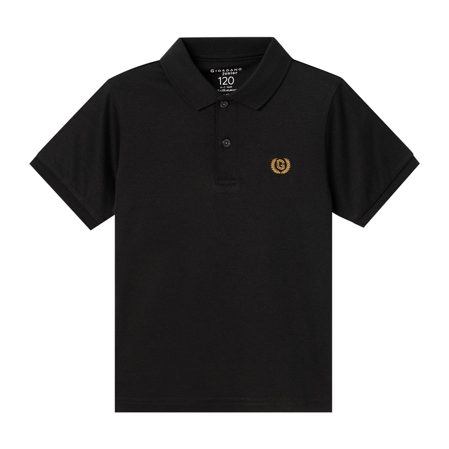 Giordano Junior Cotton Interlock Liquid Touch Polo-Black
