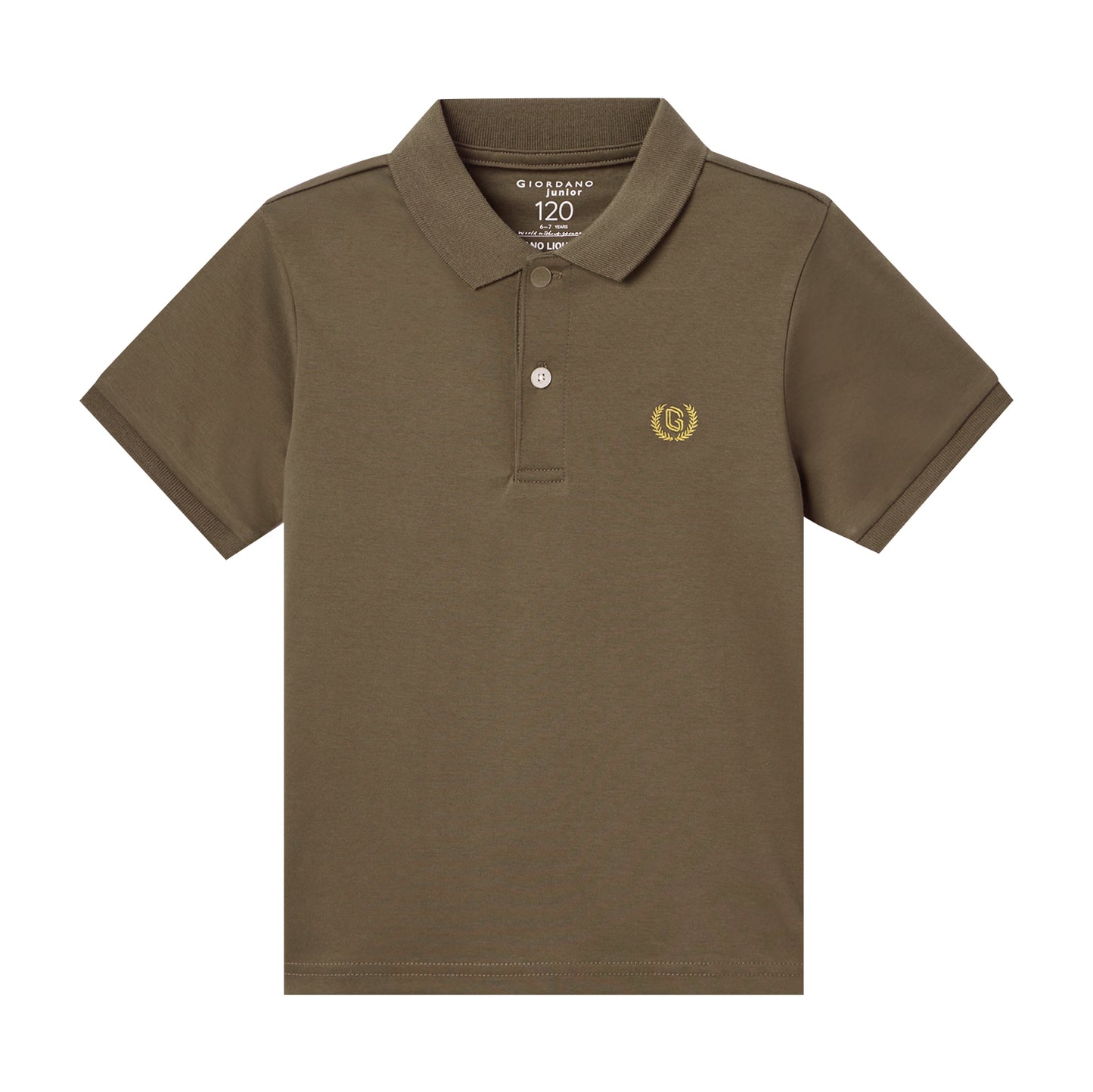 Giordano Junior Cotton Interlock Liquid Touch Polo-Green