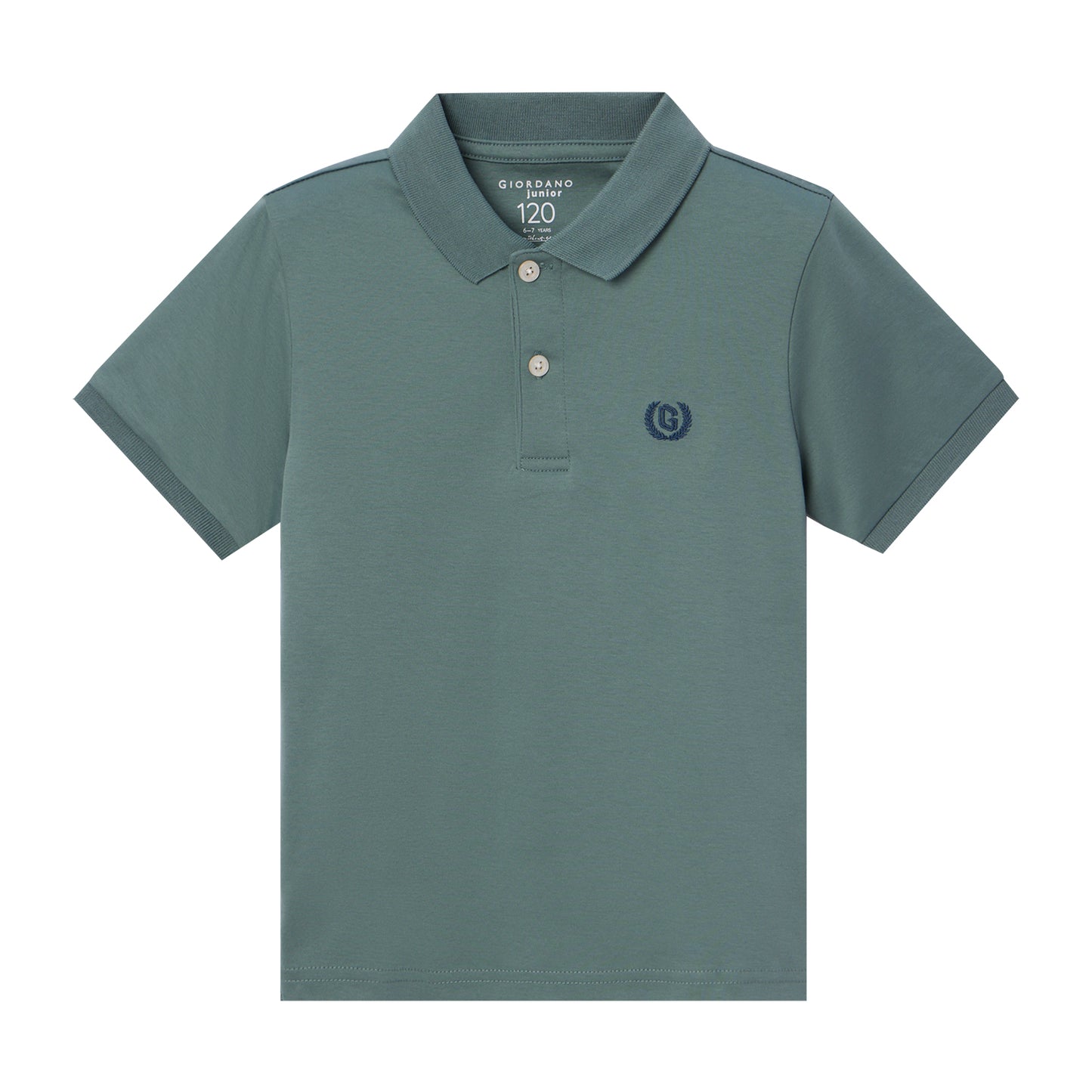 Giordano Junior Cotton Interlock Liquid Touch Polo-Green