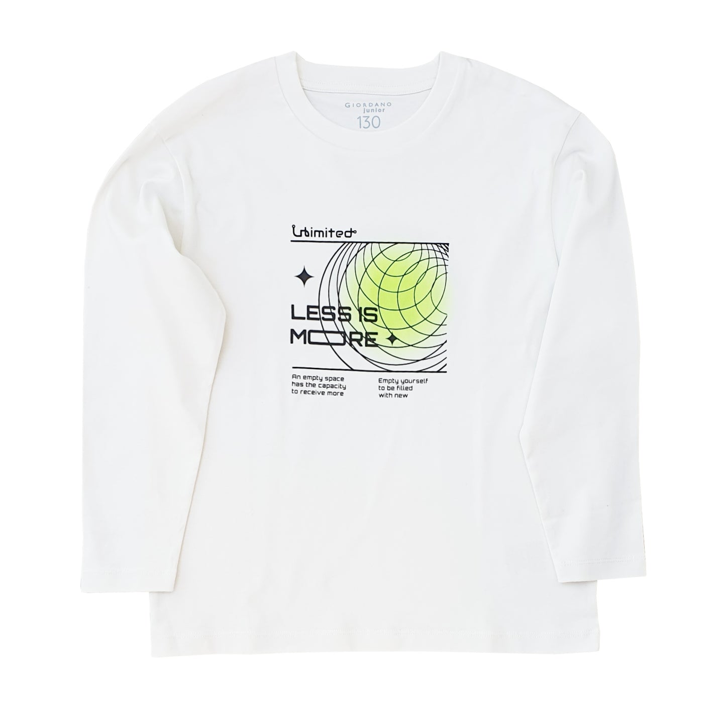 Giordano Kids' Cool Touch Crewneck Tee-White