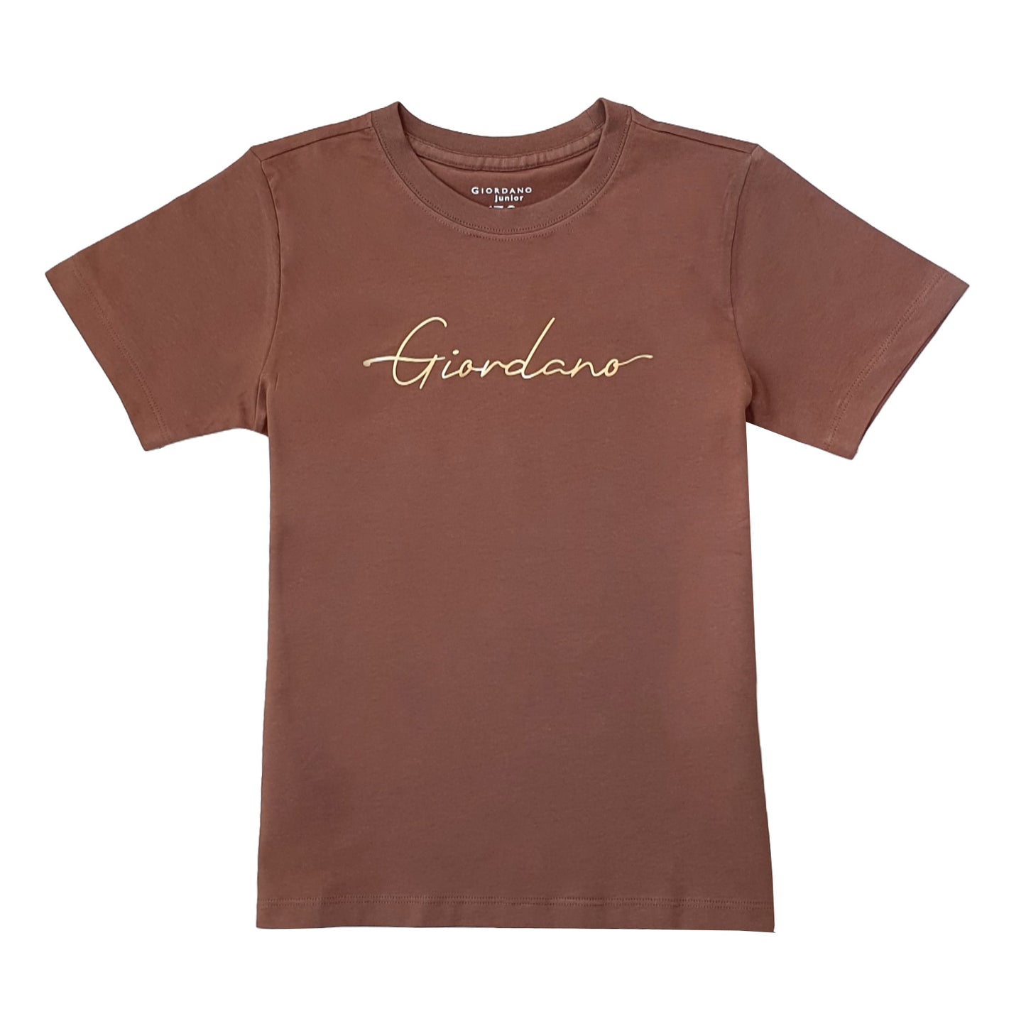 Giordano Junior Signature Print Tee-Brown