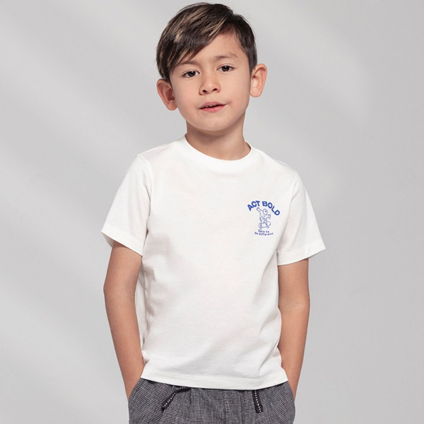 Kids' Printed Cotton T-Shirt - Crew Neck Short Sleeve