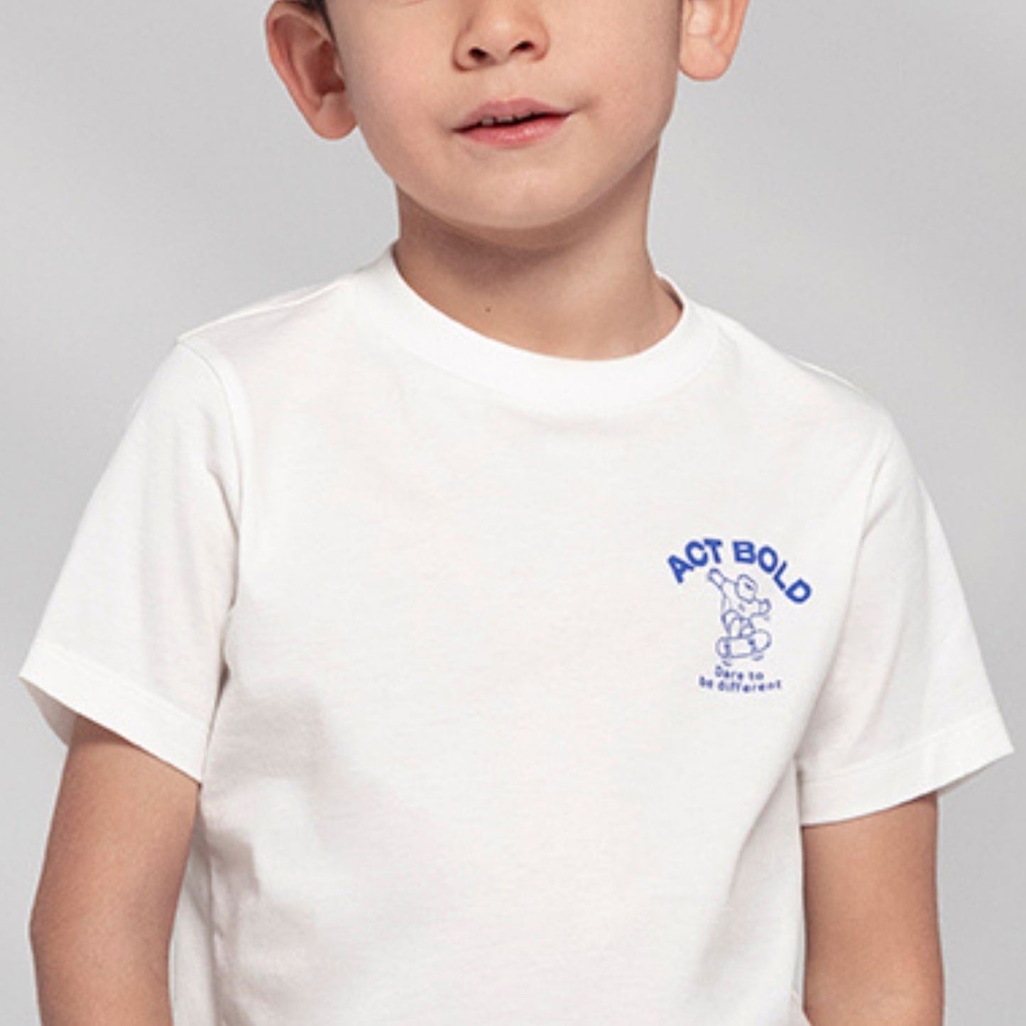 Kids' Printed Cotton T-Shirt - Crew Neck Short Sleeve