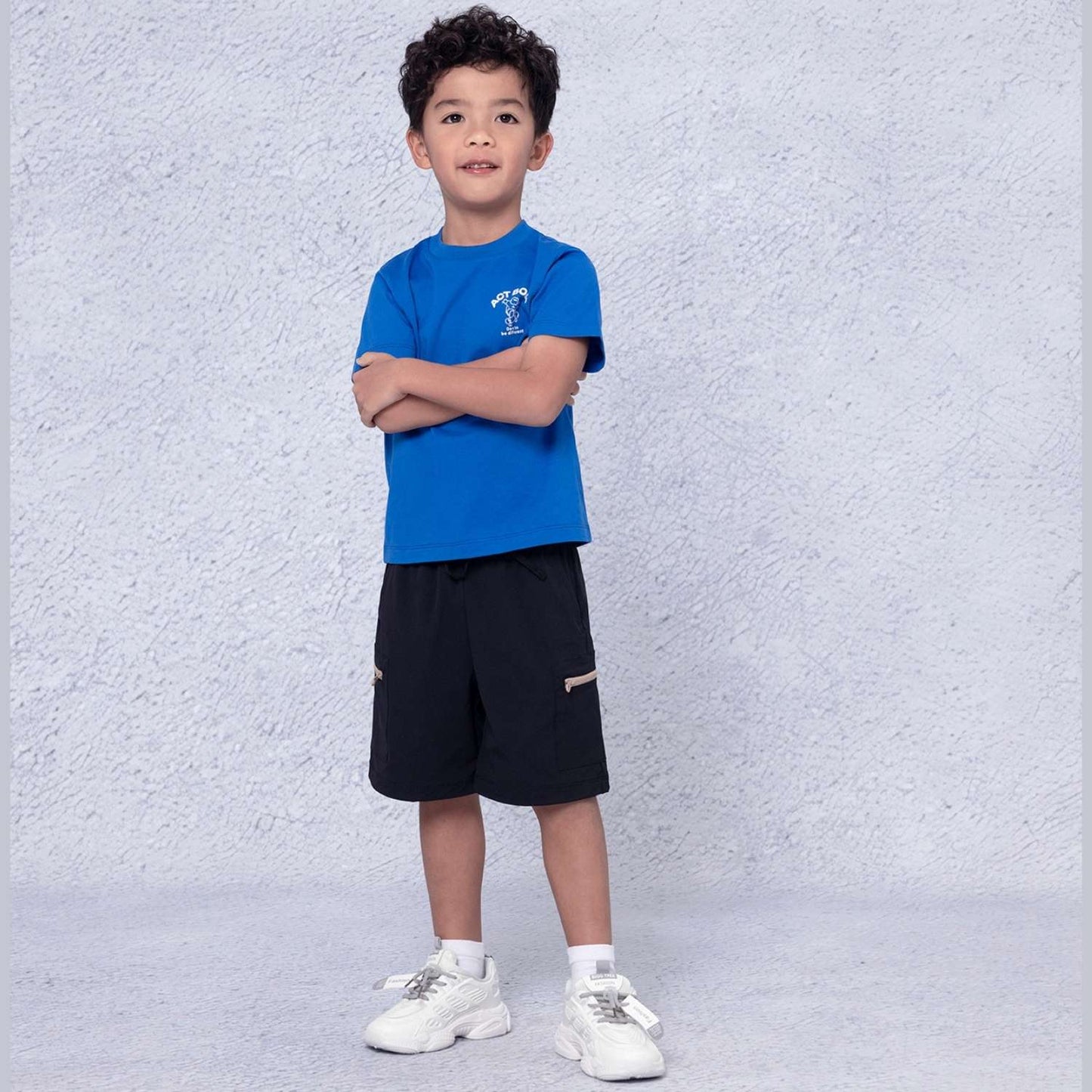Kids' Printed Cotton T-Shirt - Crew Neck Short Sleeve