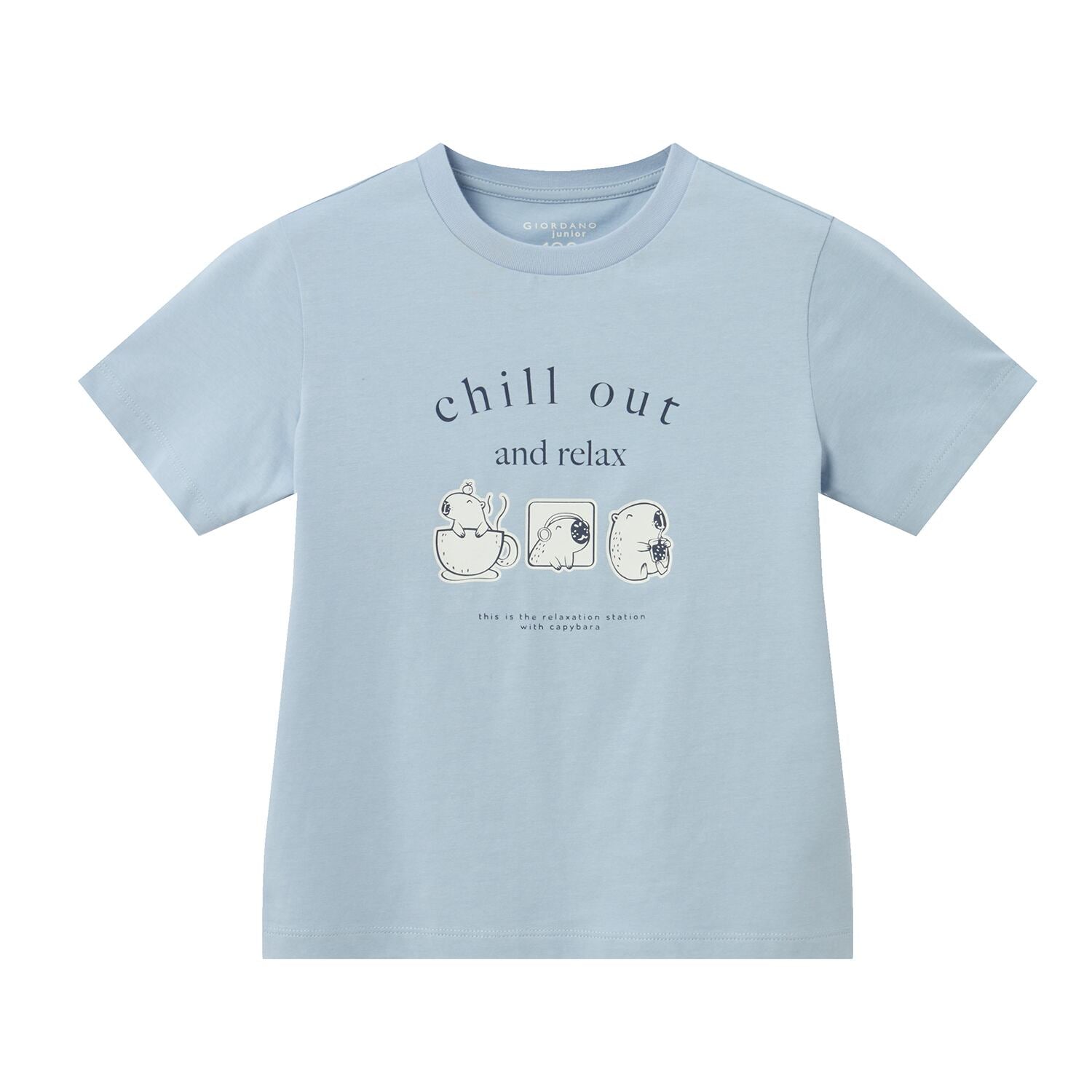 Kids’ Regular Fit  Cotton Crew Neck Printed Tee