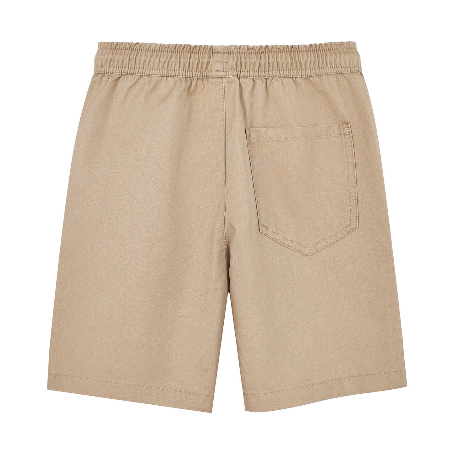 Kids Cotton Twill Tapered Elastic Waist Shorts