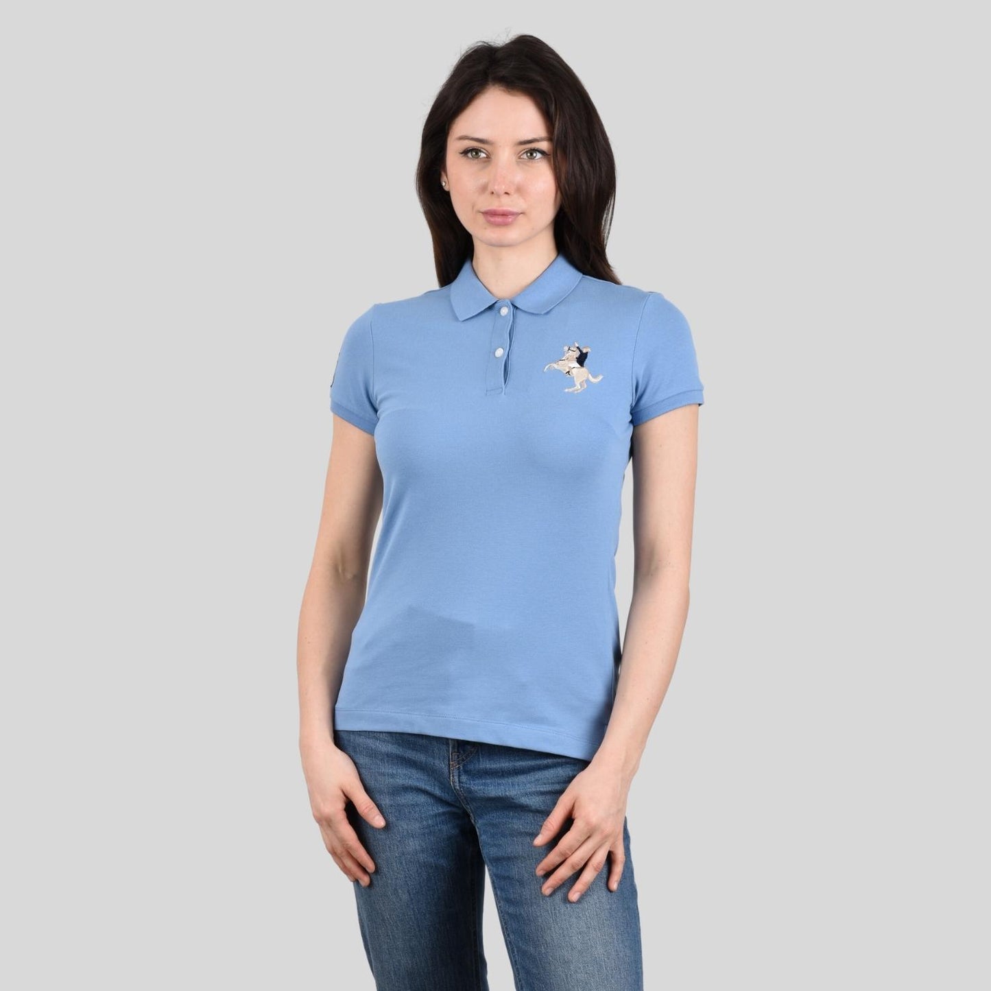 Giordano Women's Napoleon Polo-Blue