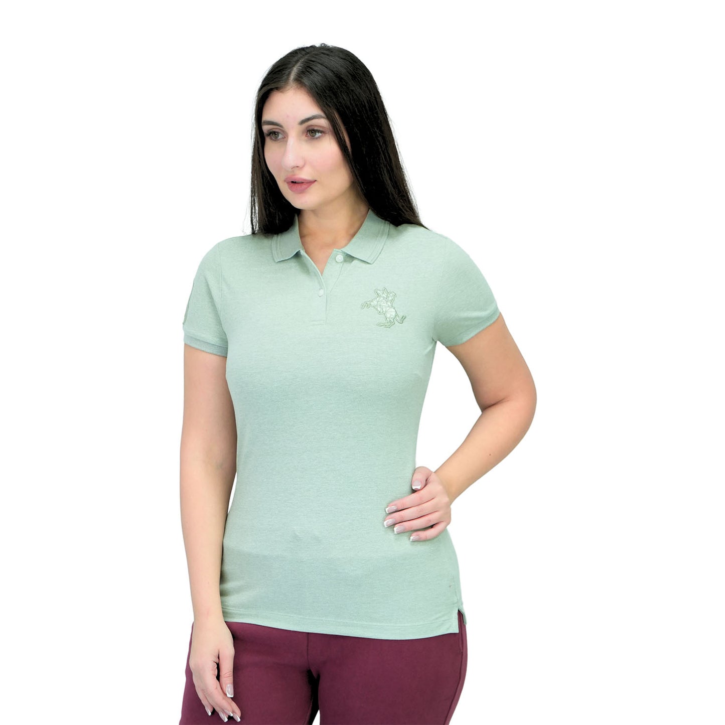 Giordano Women's Napoleon Polo-Green