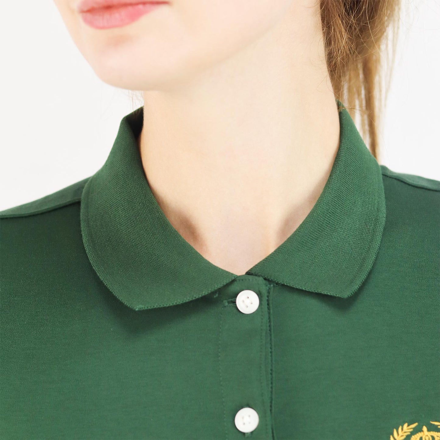 Women's Slim Fit Embroidery Bold Polo (Liquid Touch)