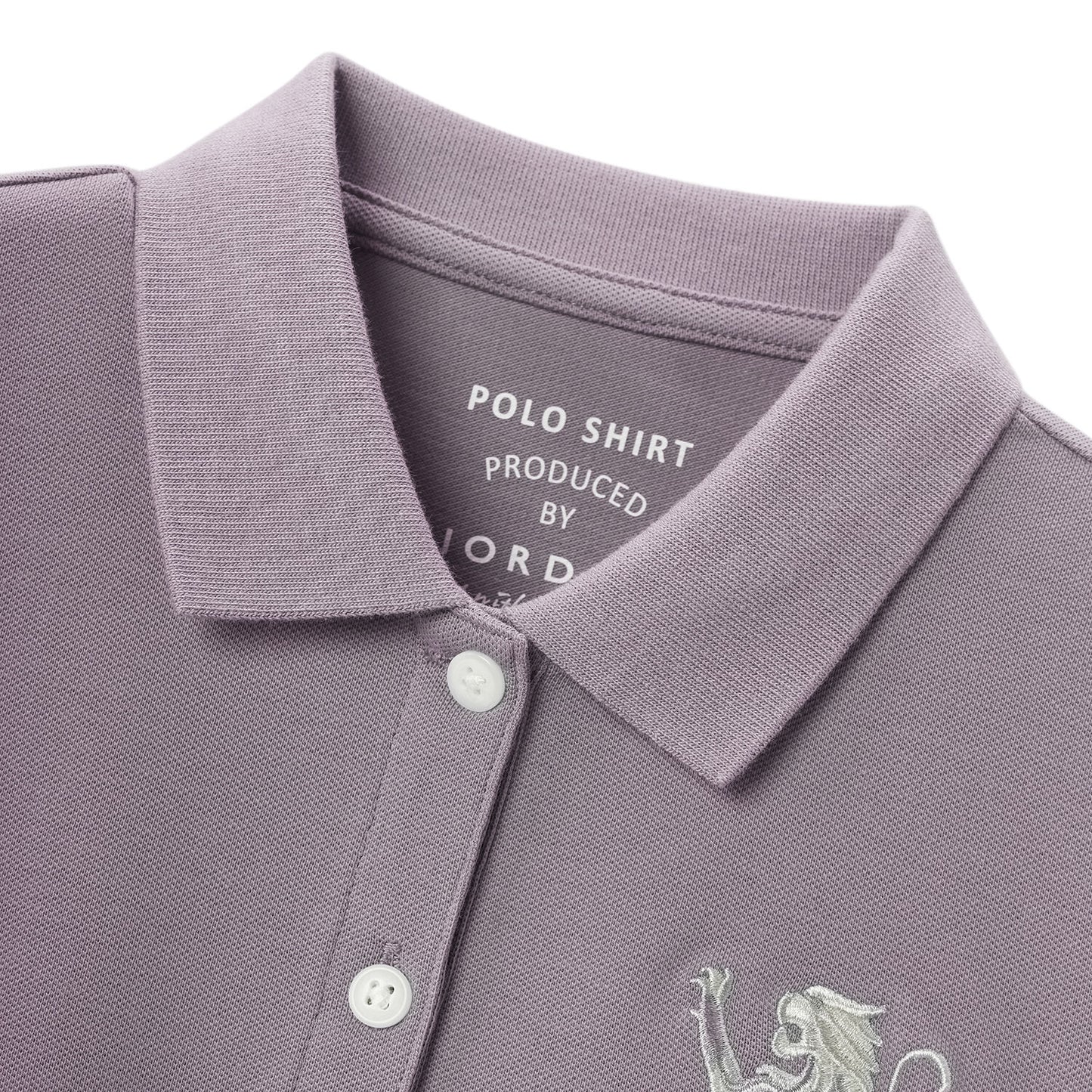 Women's Cotton Lycra 3D Lion Embroidery Polo