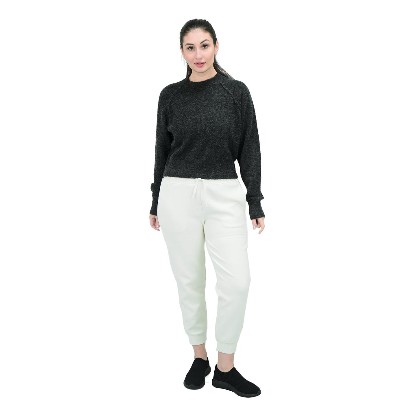 Women's Cozy Acrylic Blend Long Sleeve Pullover