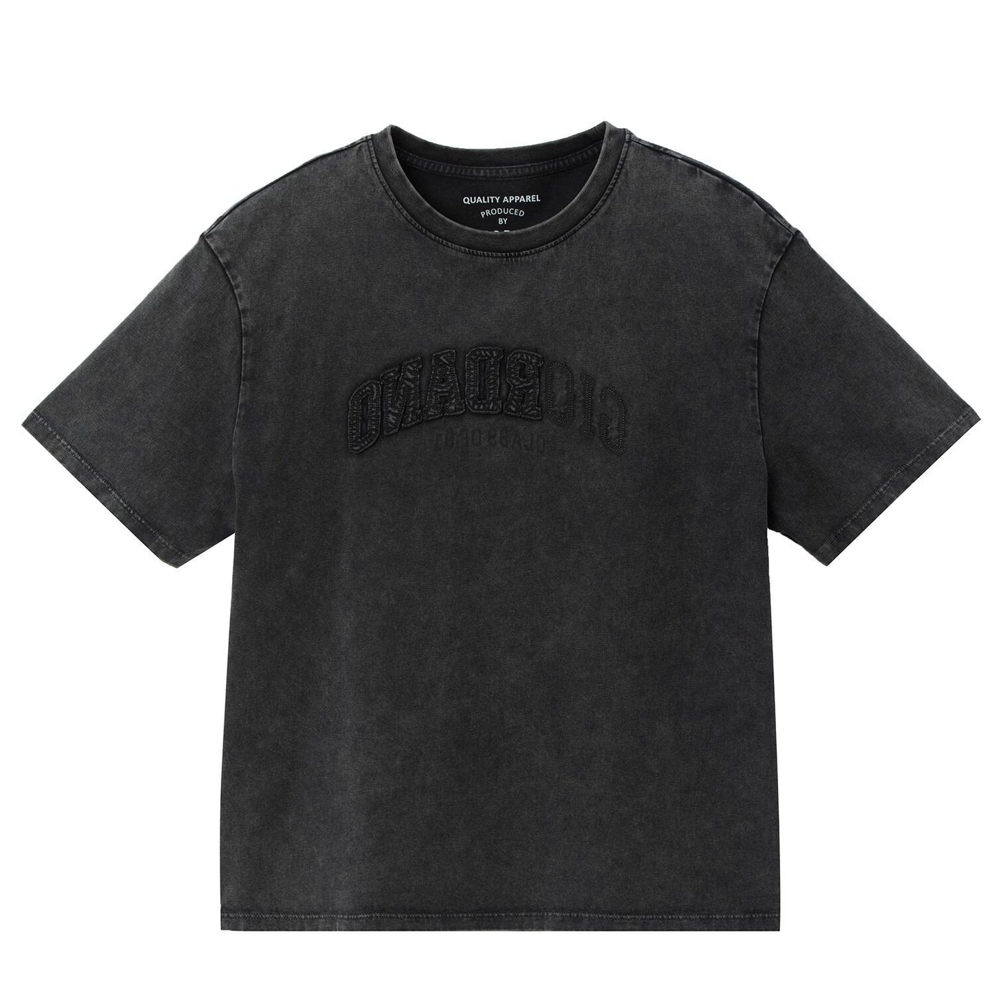 Women's Boyfriend Fit Cotton Tee - Washed Giordano Print