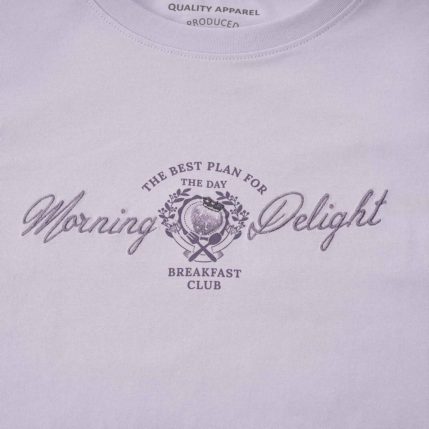 Women's Boyfriend Fit Cotton-Polyester Crew Neck Print Tee