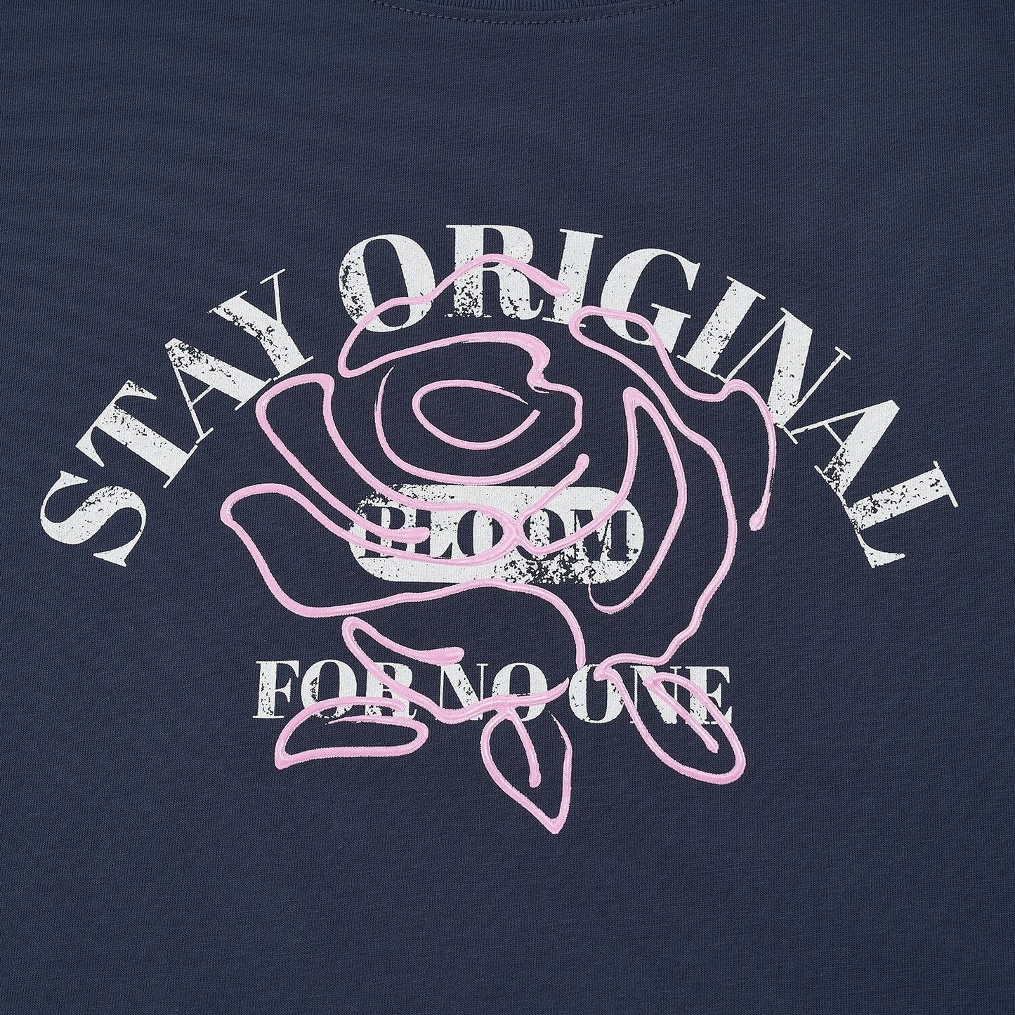 Women's Boyfriend Fit Cotton-Polyester Crew Neck Print Tee