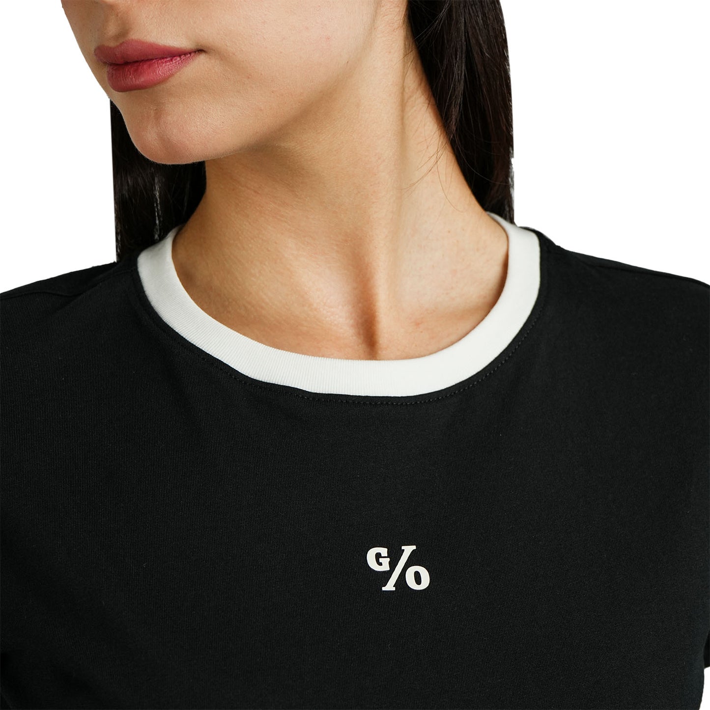 Women's Cotton Jersey Crewneck Short-Sleeve Comfort Fit Signature Print Tee