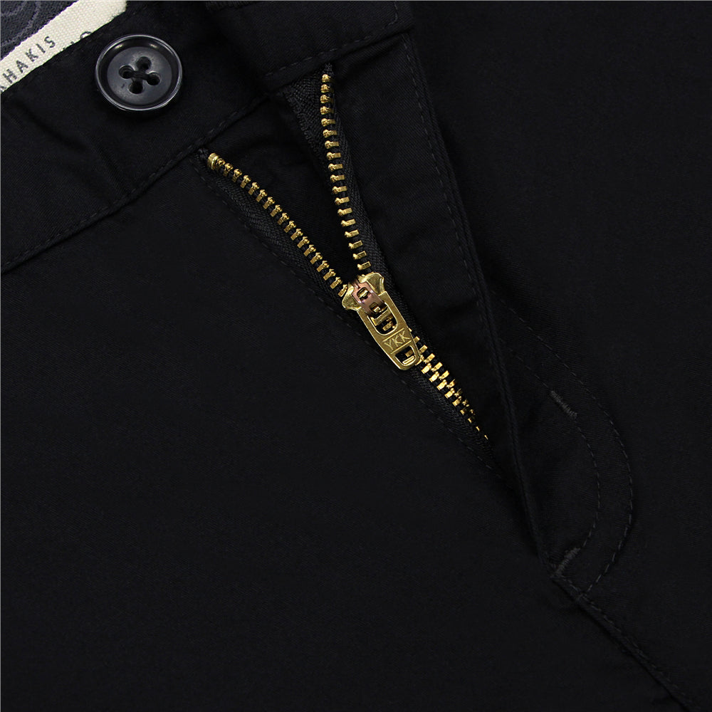 Women's Cotton Elastane Twill Mid Rise Elastic Waist Pants