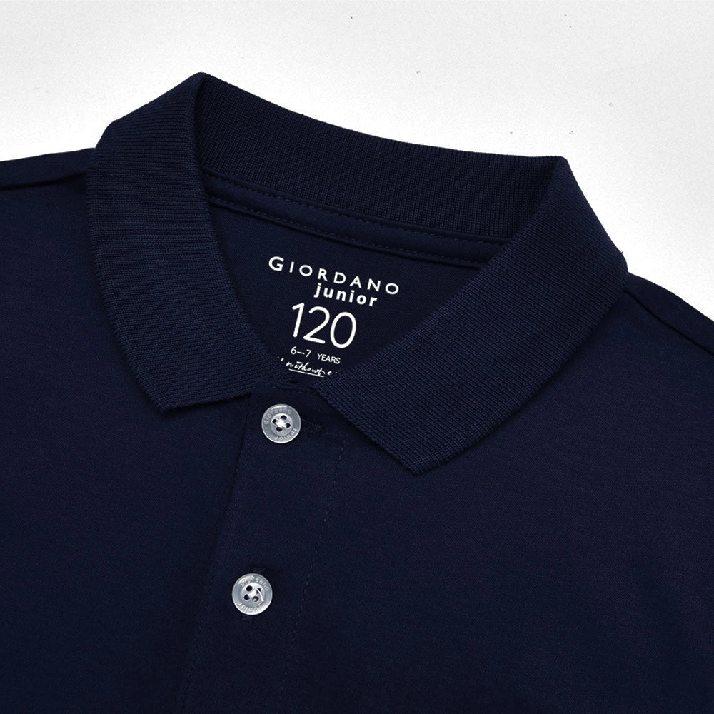 Junior Cotton Interlock Liquid Touch Polo - Giordano