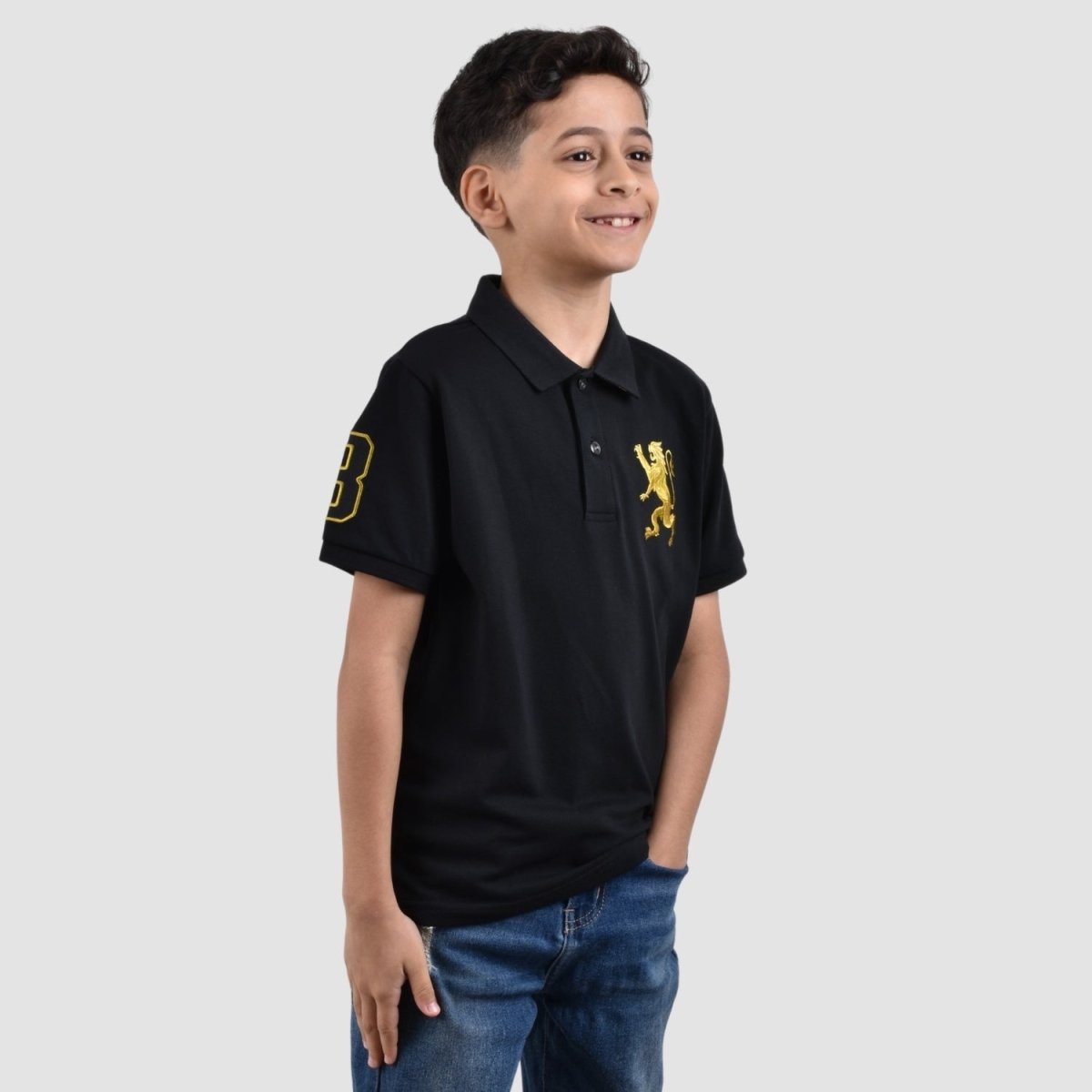 Junior Embroidery Short Sleeve Bold Polo - Giordano