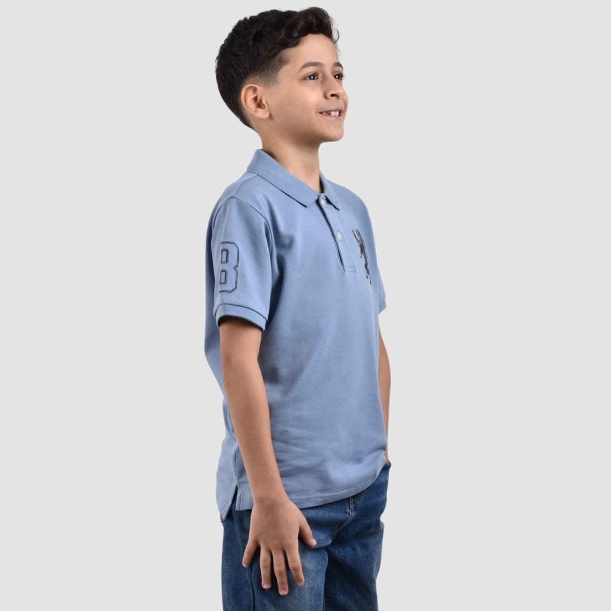 Junior Embroidery Short Sleeve Bold Polo - Giordano