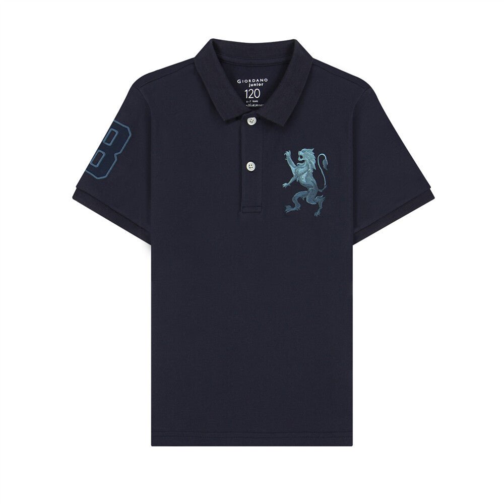 Junior Embroidery Short Sleeve Bold Polo - Giordano