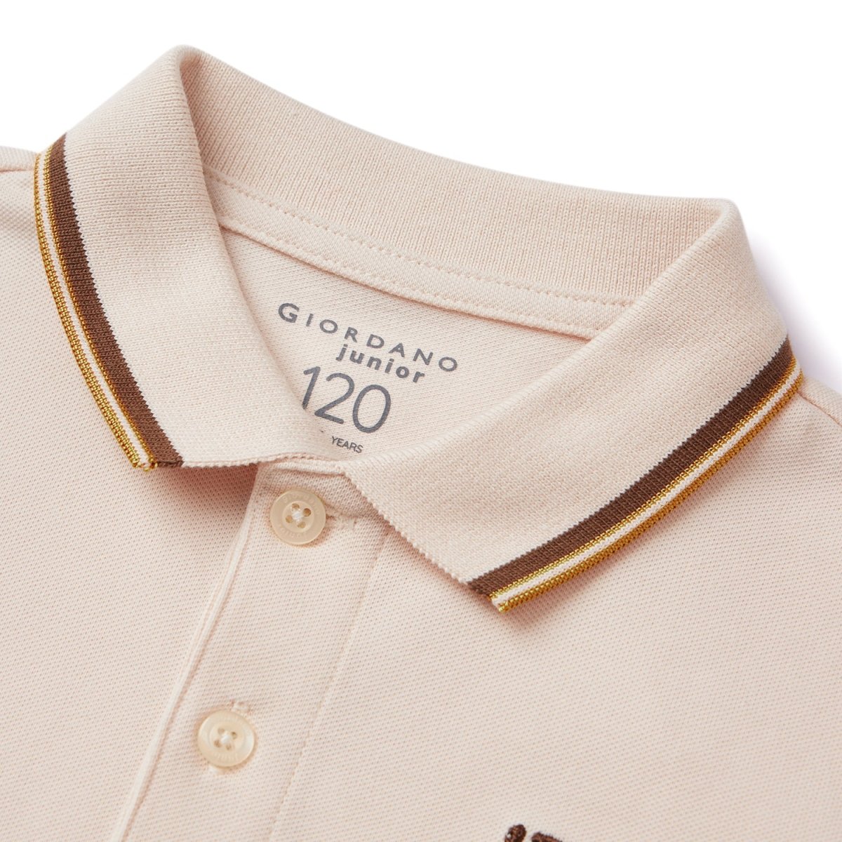 Junior's Slim Fit Cotton Pique Signature Embroidery Polo - Giordano