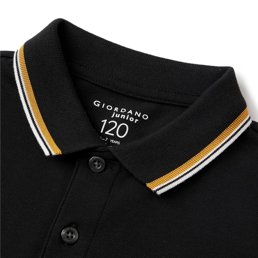 Junior's Slim Fit Cotton Pique Signature Embroidery Polo - Giordano